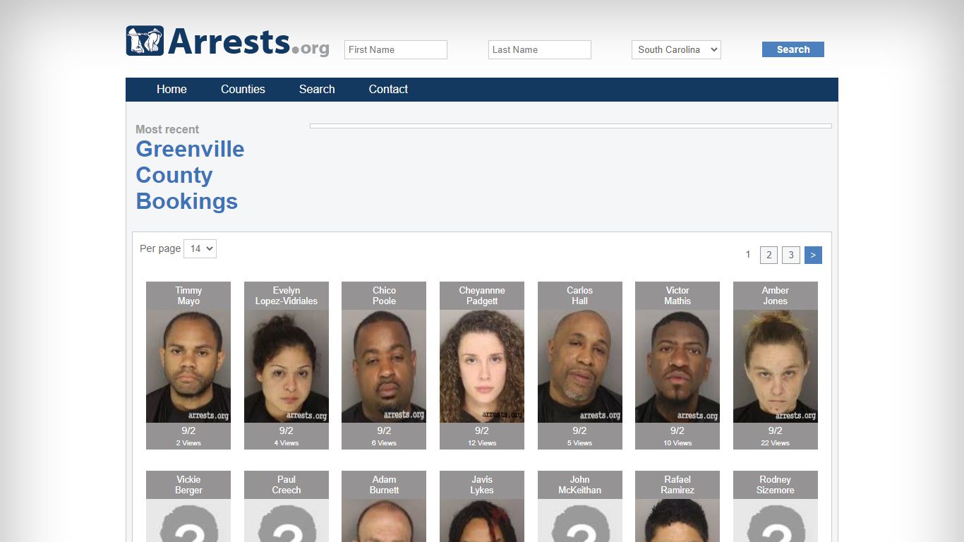 Greenville County Arrests and Inmate Search