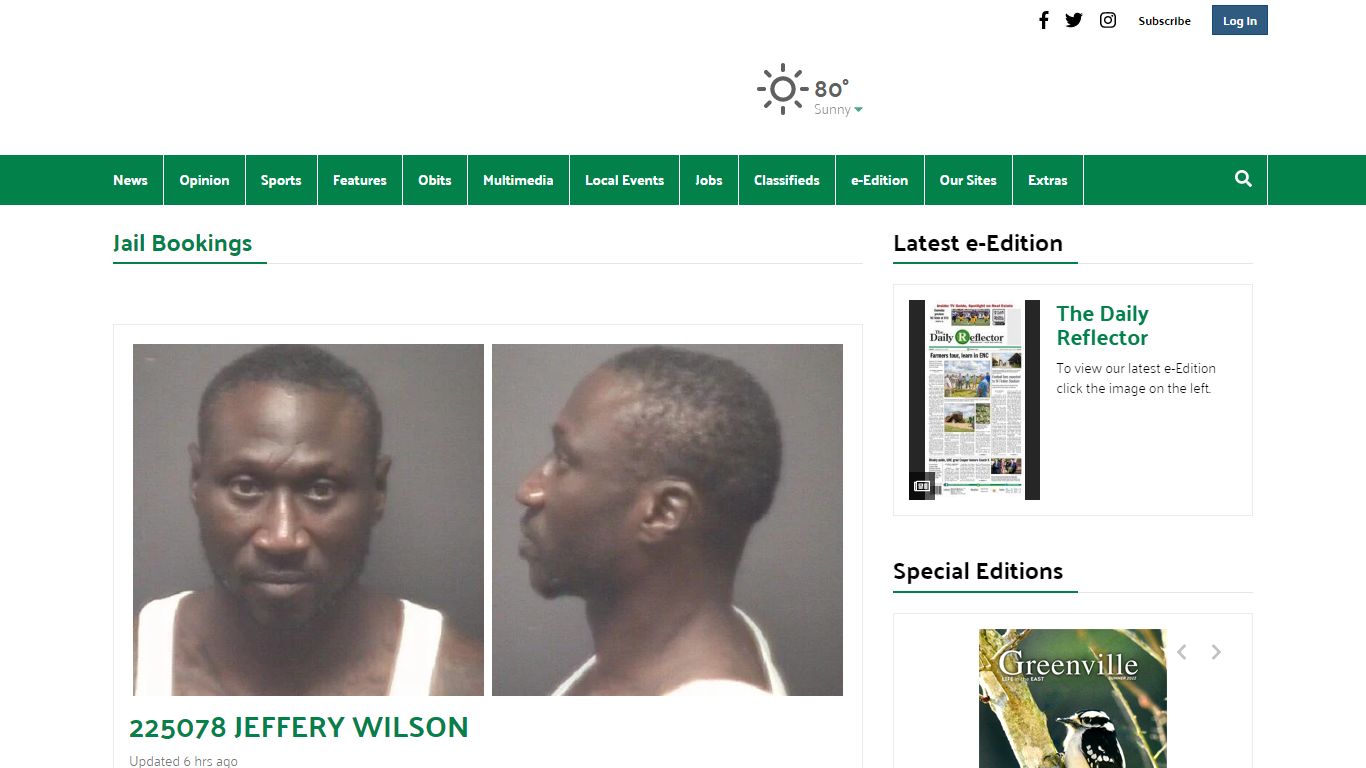Jail Bookings | reflector.com